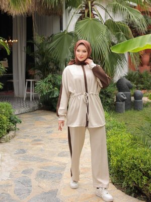 İkili Eşofman Takımı Fermuarlı