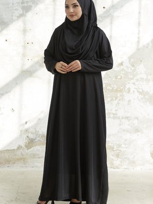 Tek Parça Namaz Elbisesi Siyah Tek Parça Namaz Elbisesi Siyah
