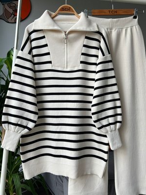 Kadın Triko Fermuarlı Alt Üst Takım Kadın Triko Fermuarlı Alt Üst Takım