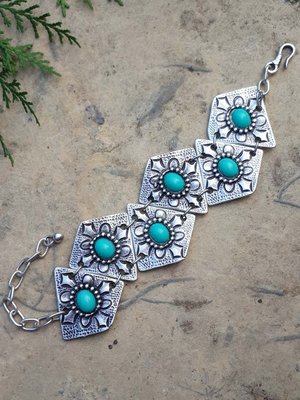 Turkuaz Bohem Bileklik