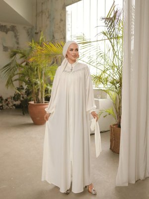Nissra Robası Taşlı Kuşaklı Ferace Nissra Robası Taşlı Kuşaklı Ferace