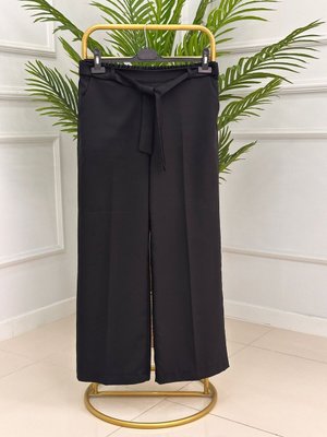 Beli Lastikli Bol Paça Pantolon