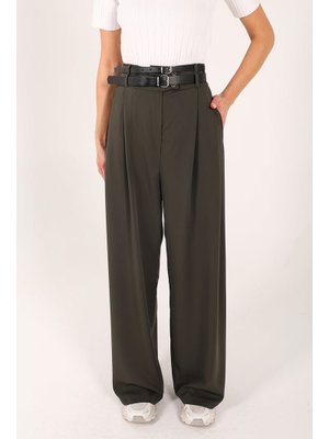 Haki Kemerli Pantolon