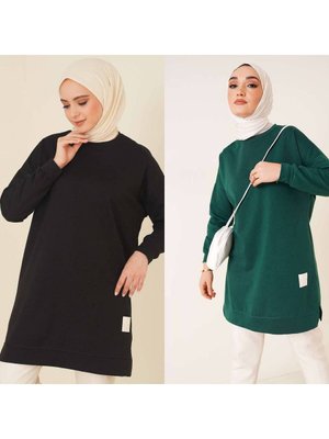 İki İplik Mevsimlik 2'li Tesettür Sweat