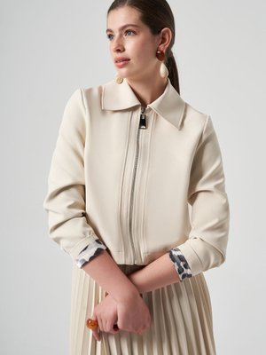 Kısa Ceket Krem
