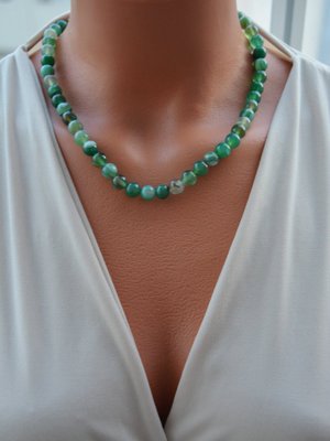 Yeşil Akik Kolye Yesil