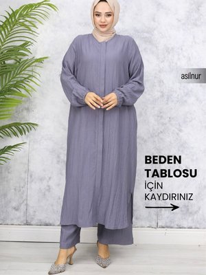 Merve Hac Ve Umre İkili Takım Kıyafeti Gri