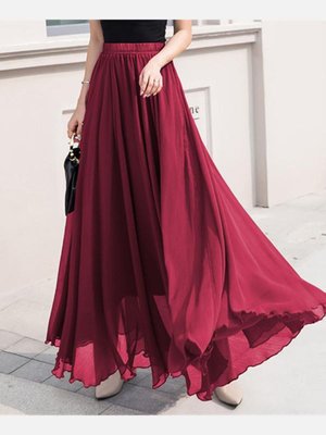 Etek Hafif Tasarım İpek Multi Şifon