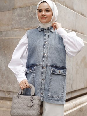 April Mavi Kot Yelek