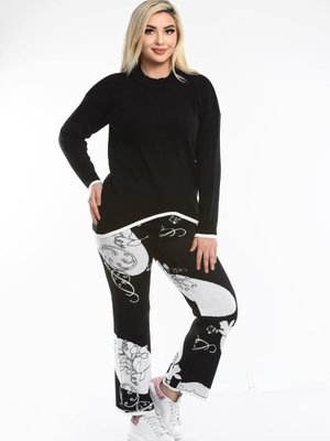 Desenli Triko 2'li Takım