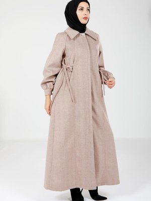 Sütlü Kahve Renk Uzun Kaban Sütlü Kahve Renk Uzun Kaban