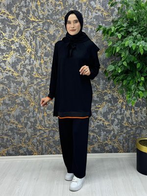 Scuba Kumaş Yarasa Kol Kapüşonlu Takım