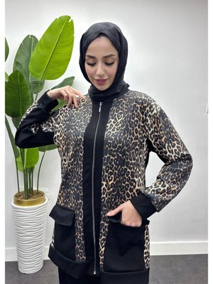 Leopar Desenli İkili Takım