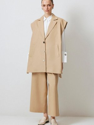 Kemer Tokalı Kruvaze Yelek Kemer Tokalı Kruvaze Yelek