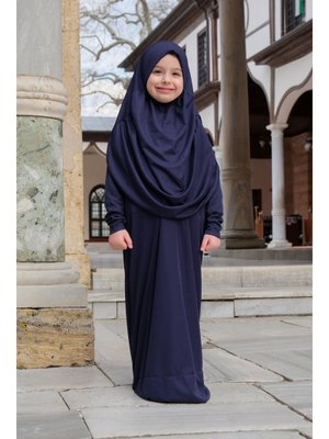 Lacivert Çocuk Namaz Elbisesi