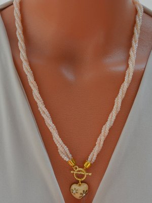 Çok Renkli Boncuk İnci Kolye Çok Renkli Boncuk İnci Kolye