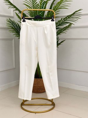 Beli Lastikli Kalem Pantolon