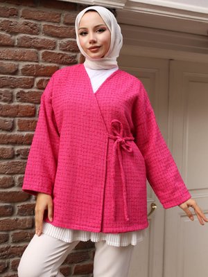 Fuşya Kimono Ceket