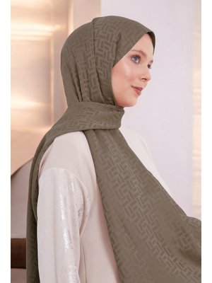 Dikdörtgen Desen Blue Jakar Şal Açık Kahve Dikdörtgen Desen Blue Jakar Şal Açık Kahve