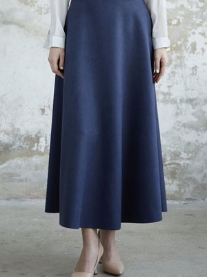 Elisha Süet Etek Lacivert Elisha Süet Etek Lacivert