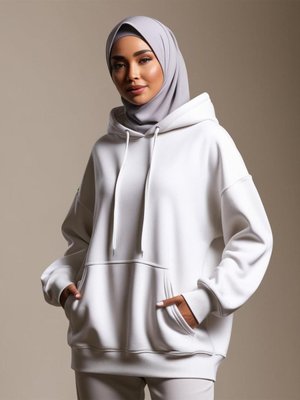 Kapüşonlu Pamuklu Sweatshirt