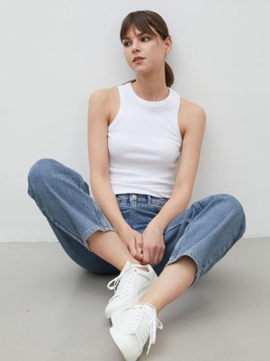 Barrel Fıt Denim Pantolon Mavi Barrel Fıt Denim Pantolon Mavi