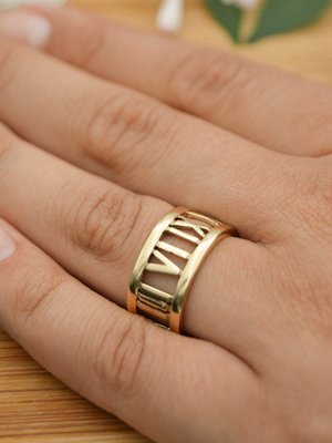 Ayarlanabilir Yüzük Bronz Rengi