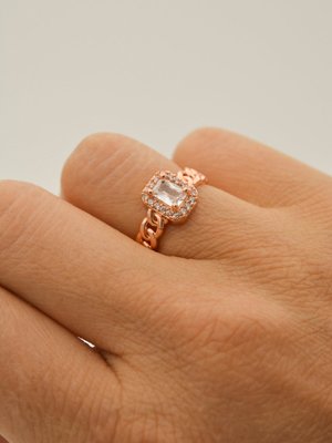 Rose Baget Taşlı Yüzük