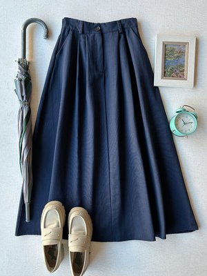 Lacivert Cotton Etek