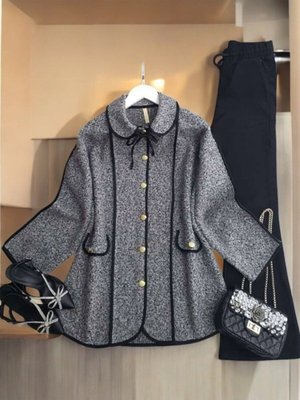 Şahin Yakalı Bağcıklı Buklet Ceket