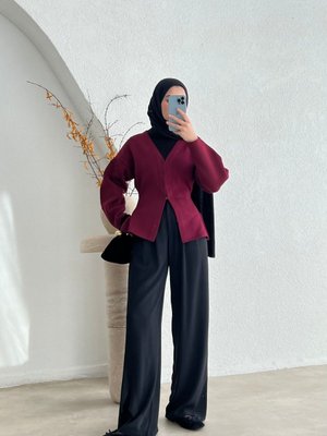 Kancalı Premium Çelik Örme Triko Yelek