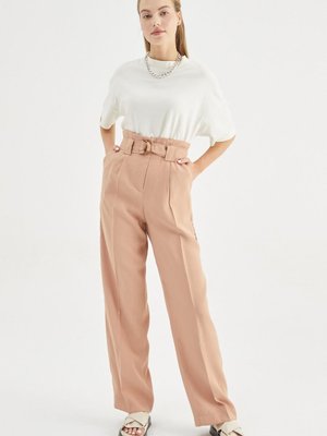 Organik Palazzo Pantolon Kumtaşı Organik Palazzo Pantolon Kumtaşı