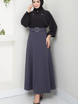 Kemerli Mevlana Etek Füme