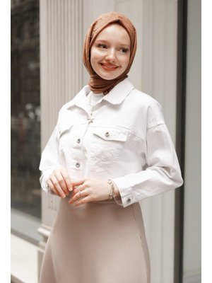 Lucy Beyaz Kot Ceket