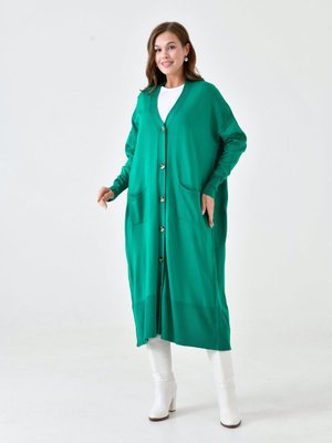 Nisum Cep Detaylı Uzun Hırka