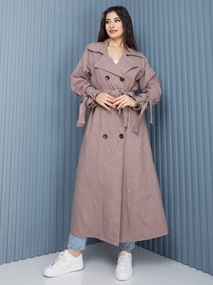 Vizon Reglan Kadın Oversize Trençkot