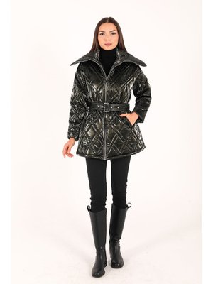 Koyu Yeşil Şişme Mont