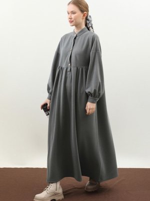 Salaş Triko Elbise Antrasit Salaş Triko Elbise Antrasit