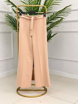 Beli Lastikli Bol Paça Pantolon