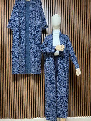 Leopar Desen Triko Hırka