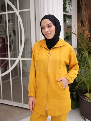 Kanguru Cep İkili Takım Hardal