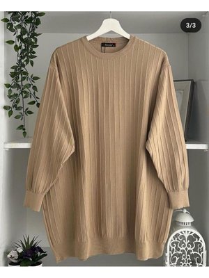 Ince Merserize Salaş Triko Tunik Beden Uyumlu