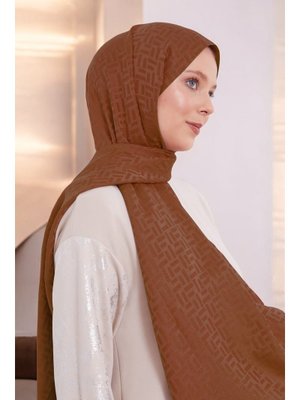 Dikdörtgen Desen Blue Jakar Şal Bakır Dikdörtgen Desen Blue Jakar Şal Bakır