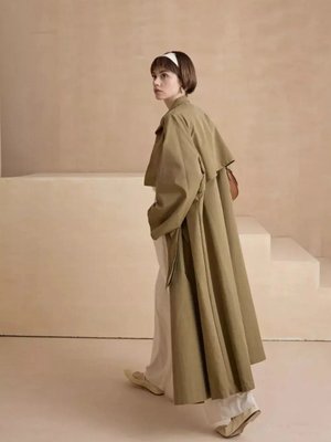 Biyeli Ayarlanabilir Trençkot