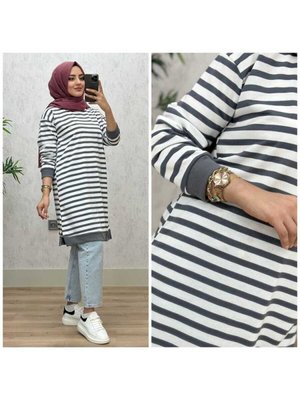 Çizgi Tunik K25 Gri Çizgi Tunik K25 Gri