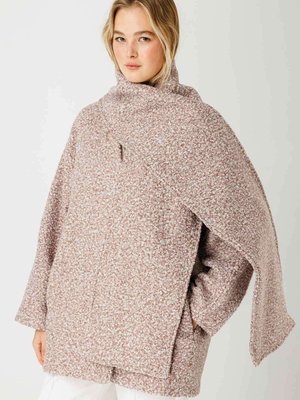 Buklet Doku Atkılı Kahve Kaban