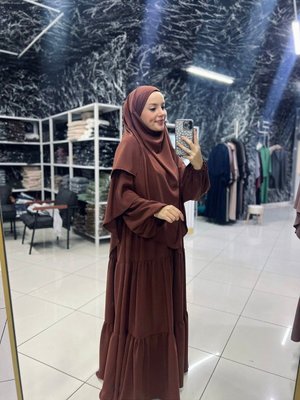 Hac Umre Tesettur Parca Mısır Medine İpeği Açelya Takım