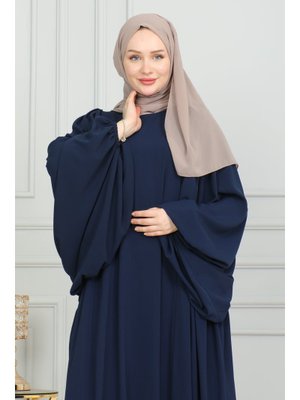 Lacivert Firuze Elbise