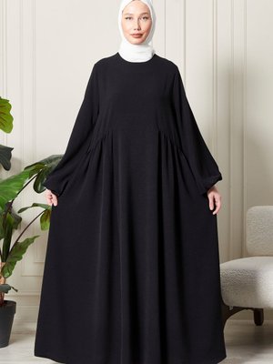 Balon Salaş Kol Aerobin Ferace Elbise Umre Namaz Anne Elbisesi Geniş Kalıp Balon Salaş Kol Aerobin Ferace Elbise Umre Namaz Anne Elbisesi Geniş Kalıp