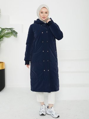 Trend Kapitone Önü Çıtçıtlı Mont